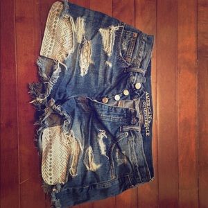 AE Vintage High Rise Festival Jean Shorts